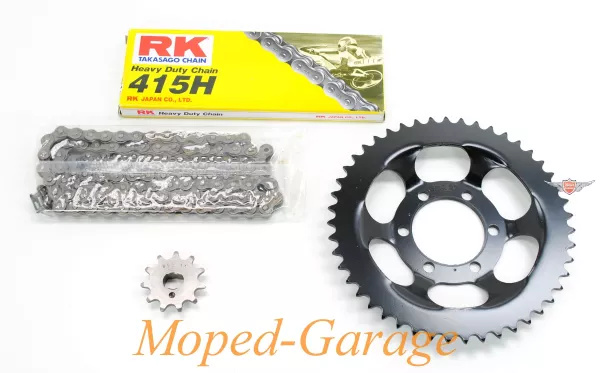 Kettensatz Esjot 114 Glieder Ritzel Z11, Kettenrad Z47 für Zündapp, CS 25