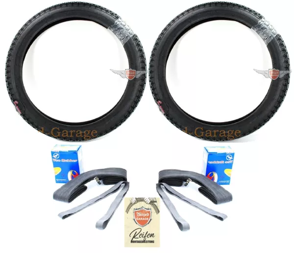 Reifen Moped-Garage 1 Satz (7-teilig) 2,75 x 18 - 48P für Honda MB 5 50, Honda MB 8 80