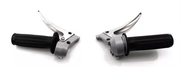 Gasgriff und Kupplung Armatur Set Aluminium Schwarz  für Zündapp, Kreidler, Hercules, Puch, DKW, KTM, Mofa, Moped, Mokick