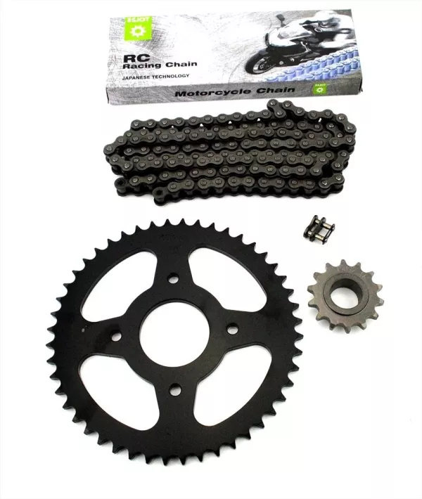 Kettensatz Esjot Set (3-teilig) Teilung 428 114 Glieder Ritzel Z14, Kettenrad Z48 für Hercules, K 125 BW