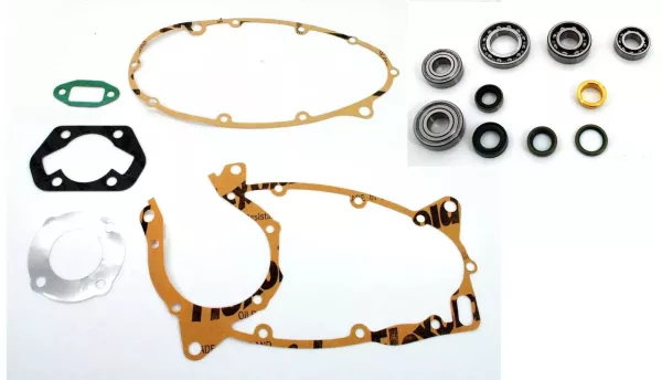 Motor Dichtsatz mit Lager und Simmerringen für Zündapp R 50 CS, CX, Hai, GTS 50, C 50 Sport Super, KS 50