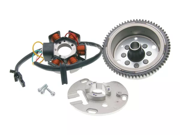 Lichtmaschine / Zündung inkl. Rotor OEM für Piaggio / Derbi Motor D50B0 E-Start