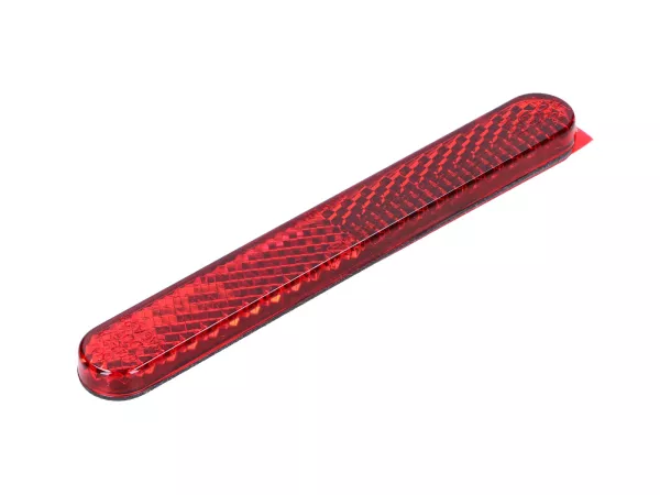 Reflektor 100x13mm rot selbstklebend