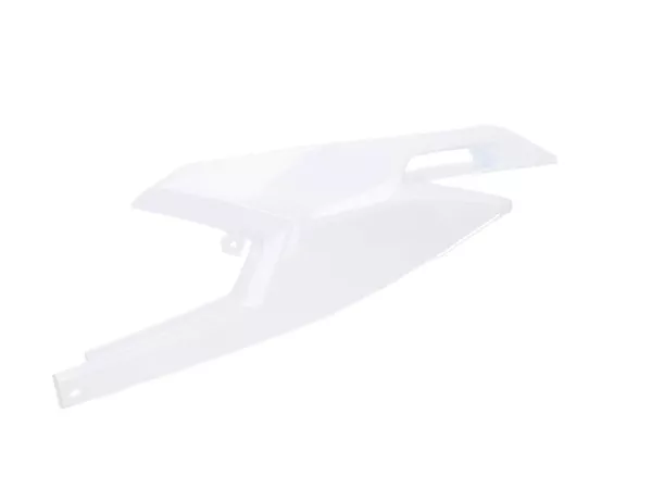 Seitenabdeckung links hinten OEM weiß für Aprilia RX, SX, Derbi Senda, Gilera RCR, SMT 50 Euro4 2018-