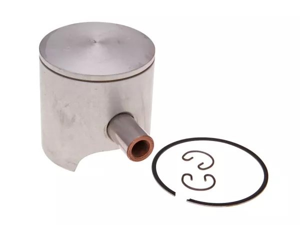 Kolben Satz Polini 70ccm 47,6mm, 12mm Kolbenbolzen (A) für Piaggio, Minarelli
