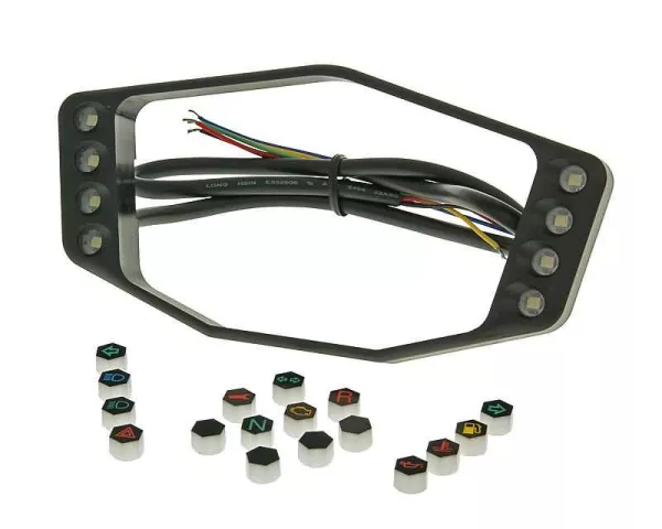 Signalleuchtenkit Koso für DB-02 und DB-02R Multifunktions-Tachometer