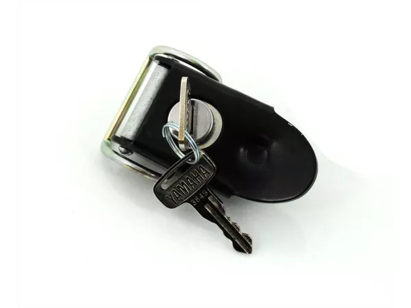 Sitzbankschloss schwarz Metall für Yamaha DT 50 M, RD 50 M