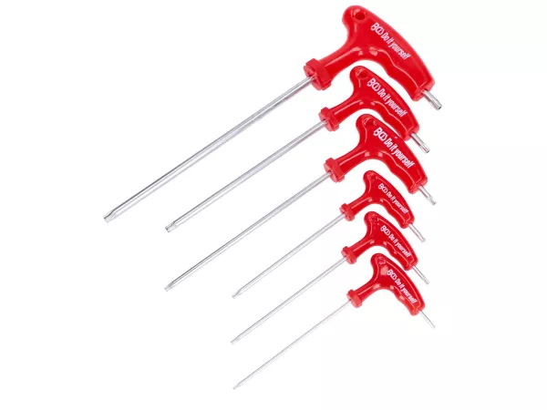 Stiftschlüssel TX Satz T10-T40 6-teilig