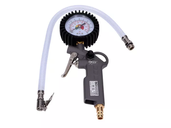 Druckluft-Reifenfüller mit Barometer 0-8 bar 1/4 Zoll BSP