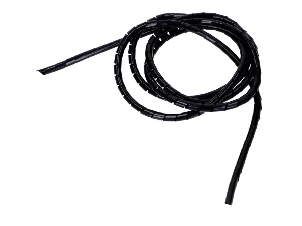 Schutzhülle Kabel / Seilzug spiralförmig schwarz 6mm x 1,5m
