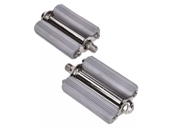 Pedale Blockform grau 13cm für Mofa, Moped