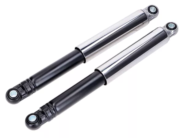 Stoßdämpfer Satz IMCA 310mm geschlossen chrom/schwarz