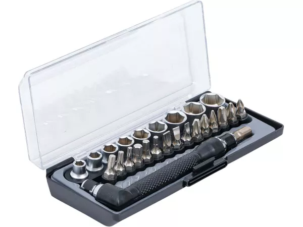 Bit- und Steckschlüssel-/Winkelschrauber Satz Antrieb 6,3mm (1/4 Zol) 26-teilig