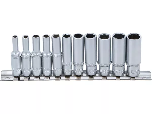Steckschlüssel Satz lang 11-teilig metrisch 1/4 Zoll 4-13mm