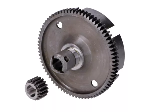 Kupplungskorb Top Racing Version Racing mit Antriebsritzel 76Z / 17Z gerade verzahnt für Zündapp 50ccm 2T 4/5-Gang
