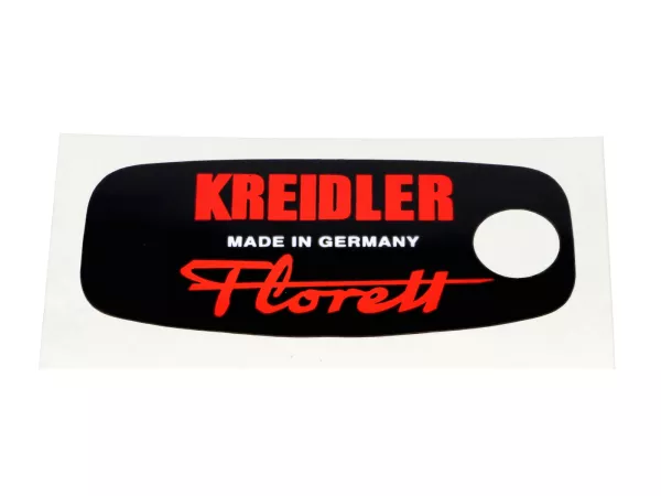 Aufkleber Werkzeugkasten schwarz rot für Kreidler Florett, Eiertank, LF, LH