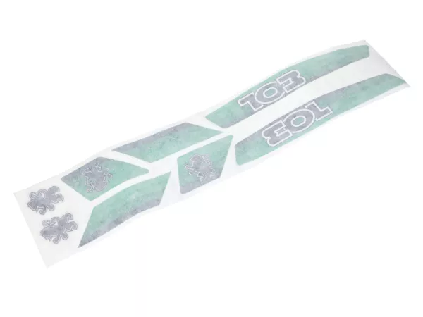 Aufkleber Satz 8-teilig grün für Peugeot 103