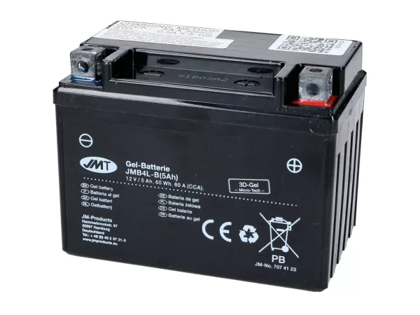 Batterie JMT Gel B4L-B 12 Volt 5 Ah