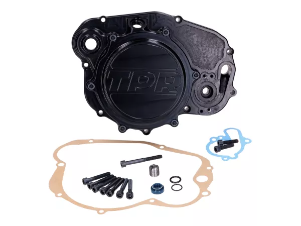 Kupplungsdeckel TPR Factory schwarz für Aprilia RX 50, Minarelli AM6