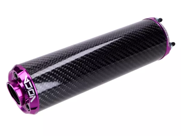 Endschalldämpfer VOCA Carbon - CNC Endkappe lila