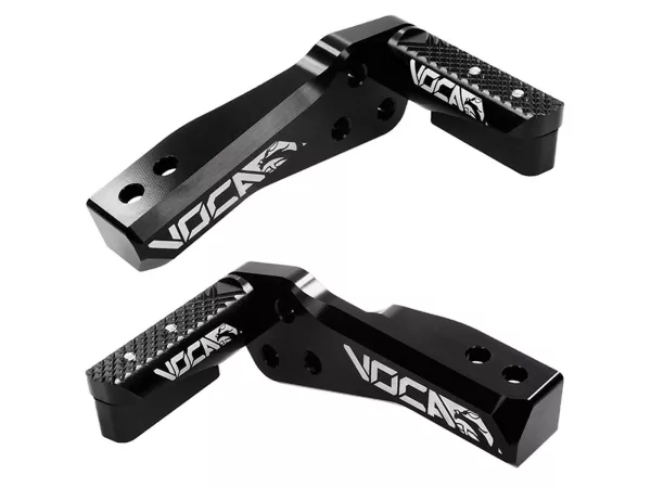 Fußrasten Voca Racing CNC-Alu schwarz für Pitbike YCF Minimotard Pitbikes wie ZS 155, Daytona 190, ZS 190, YX 160, SM 90