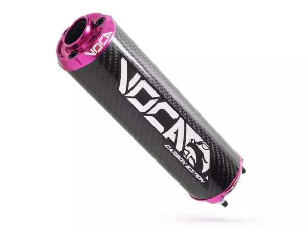 Endschalldämpfer VOCA Carbon - CNC Endkappe pink