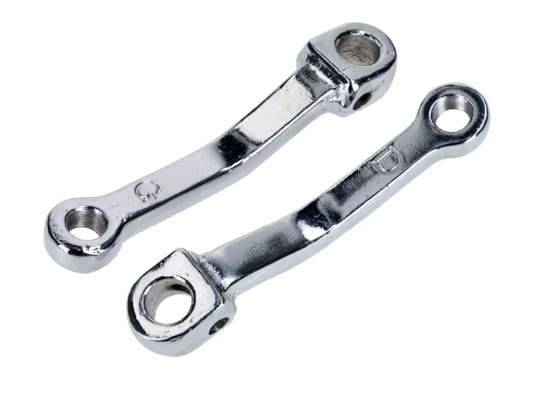 Pedalarm Satz gebogen 130mm chrom für Peugeot 103