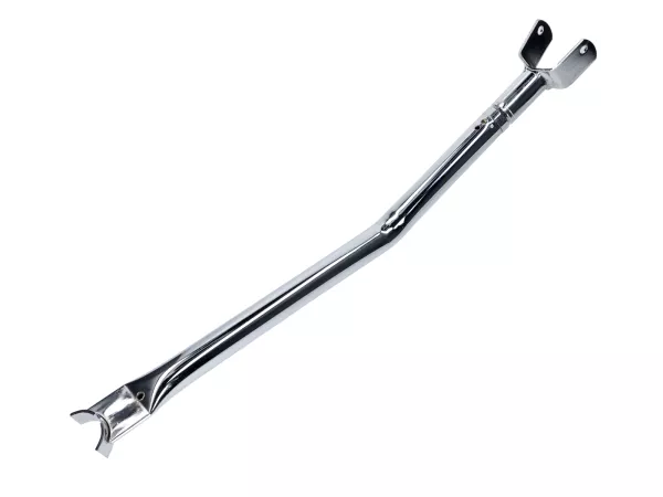 Rahmenstrebe gebogen chrom 525-565mm 28mm für Peugeot 103 SP, MVL, Vogue