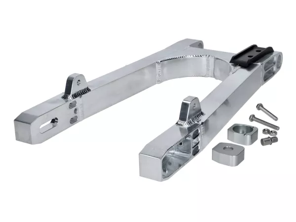 Kastenschwinge Schmitt Aluminium CNC mit Kettenschleifer für Simson S50, S51, S70, S53, S83 Enduro