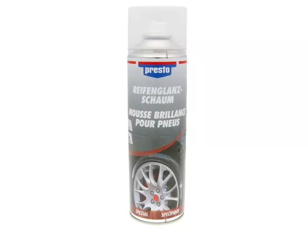 Reifenglanz-Schaum Spray Presto 500ml