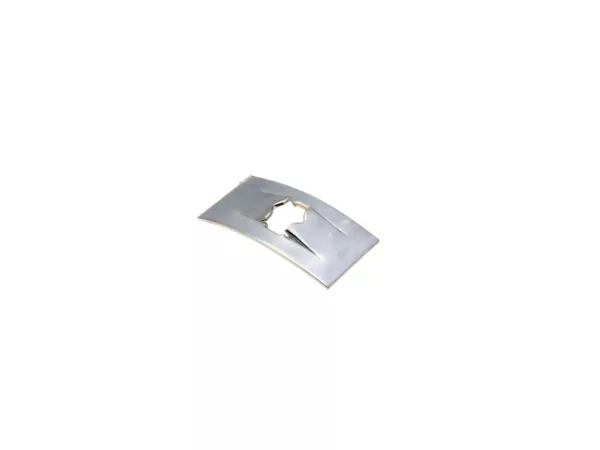 Sicherungsblech Schriftzug 15x8mm für Ape, Piaggio, Vespa