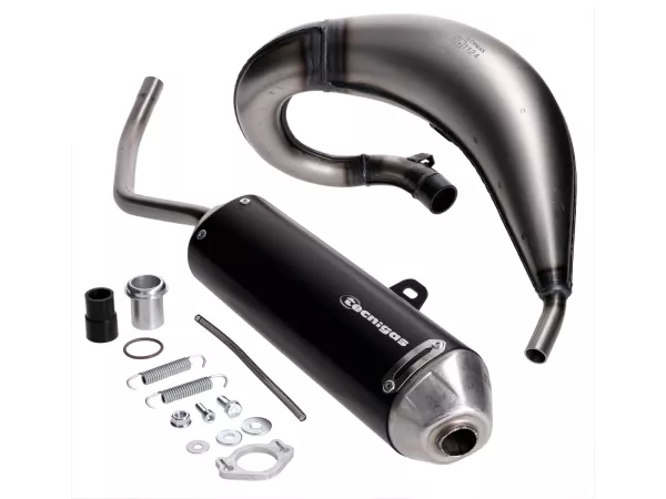 Auspuff Tecnigas E-NOX EVO Steel für Derbi Senda 00-, Aprilia RX, SX, Gilera RCR, SMT