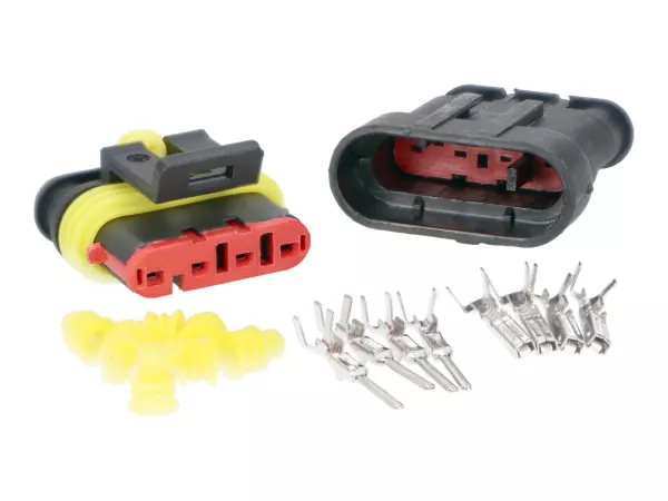 Stecker Satz Kabelverbinder / Kabelschuh Set wasserdicht 4 Pins