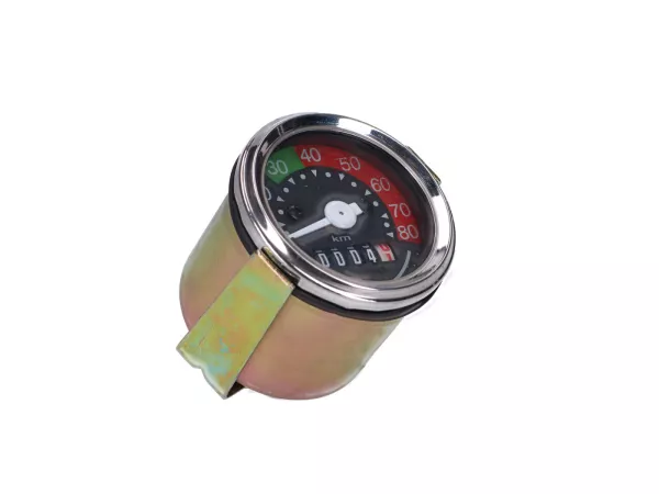 Tachometer universal 48mm 80Kmh für Zündapp ZD ZL ZX M ZE 442 444, Kreidler Flory MF MP, Hercules Prima Optima, Puch Maxi