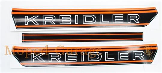 Kreidler Florett RS RMC Tankaufkleber Satz Orange 