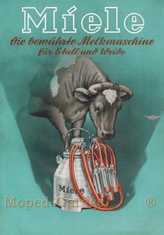 Miele Melkmaschine original Din A4 Werbung Reklame Flyer Heft Bauer 