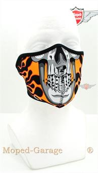 Biker Maske Burnin Skull  Maske Motorrad Bikermaske 