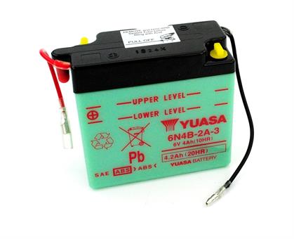 Yamaha DT RD 50 80 MX TY Yuasa Batterie 6 Volt 4 Ah Moped 6N4B-2A-3 