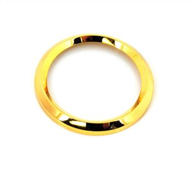 DKW Rixe Sachs Tacho Chrom Ring vergoldet für 48mm Tacho Moped Mokick Neu 