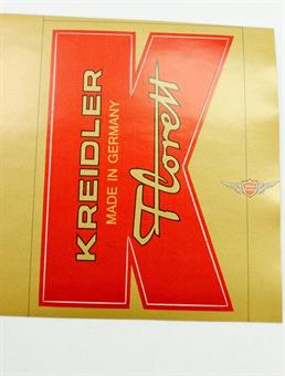 Kreidler Florett Eiertank Super Schutzblech Aufkleber vorne Rot Gold K54 