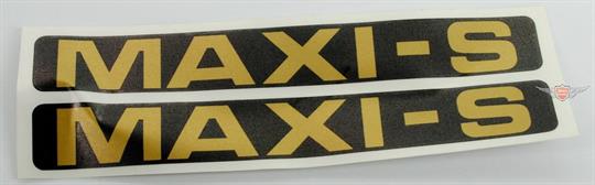 Puch Maxi S Aufkleber Verkleidung Schwarz Gold 
