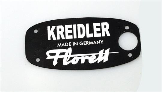 Kreidler Florett RS LF LH RM K54 Werkzeug Fach Alu Schild klar 