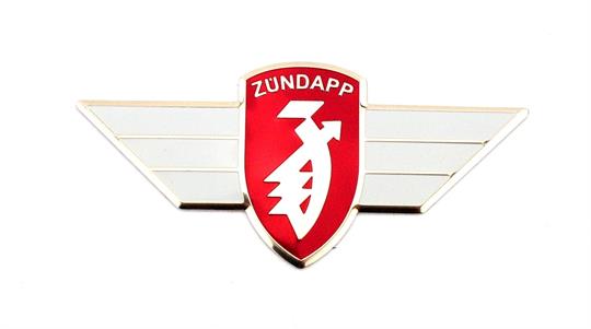 Zündapp ZD ZL ZS ZX ZE ZR A Beinschild Emblem Plakette Logo Rot Weiss 
