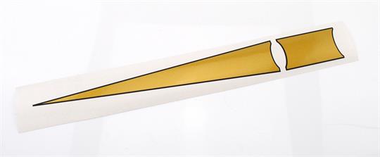Kreidler Florett RS TM GT Büffeltank Aufkleber Gold Pfeil 
