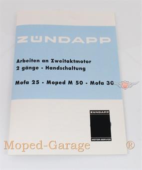 Zündapp Bergsteiger Mofa Moped M 25 50 Motor Reparatur Anleitung Daten Zeichnung 