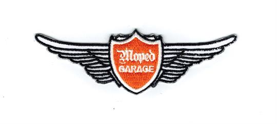 Moped Garage Flügel Logo Aufnäher Patch klein 
