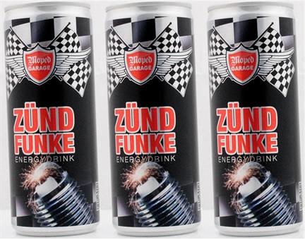 Moped Garage Zündfunke Energy Drink 3 x 250ml 