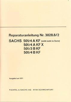 Sachs 50  501  Motor Reparatur Anleitung Daten Technik Handbuch Neu 