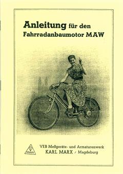 MAW Fahrrad Anbaumotor Anleitung Motor Montage 