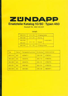 Zündapp ZX 25 ZA 25 ZA 40 ZL 25 Mofa Moped Ersatzteil Liste Teile Katalog 